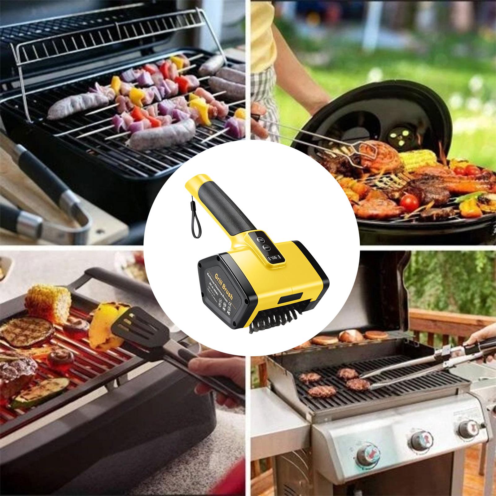 Electric Grill Brush 2 Powerfu - Camping Cooking Grate ulasan dan harga