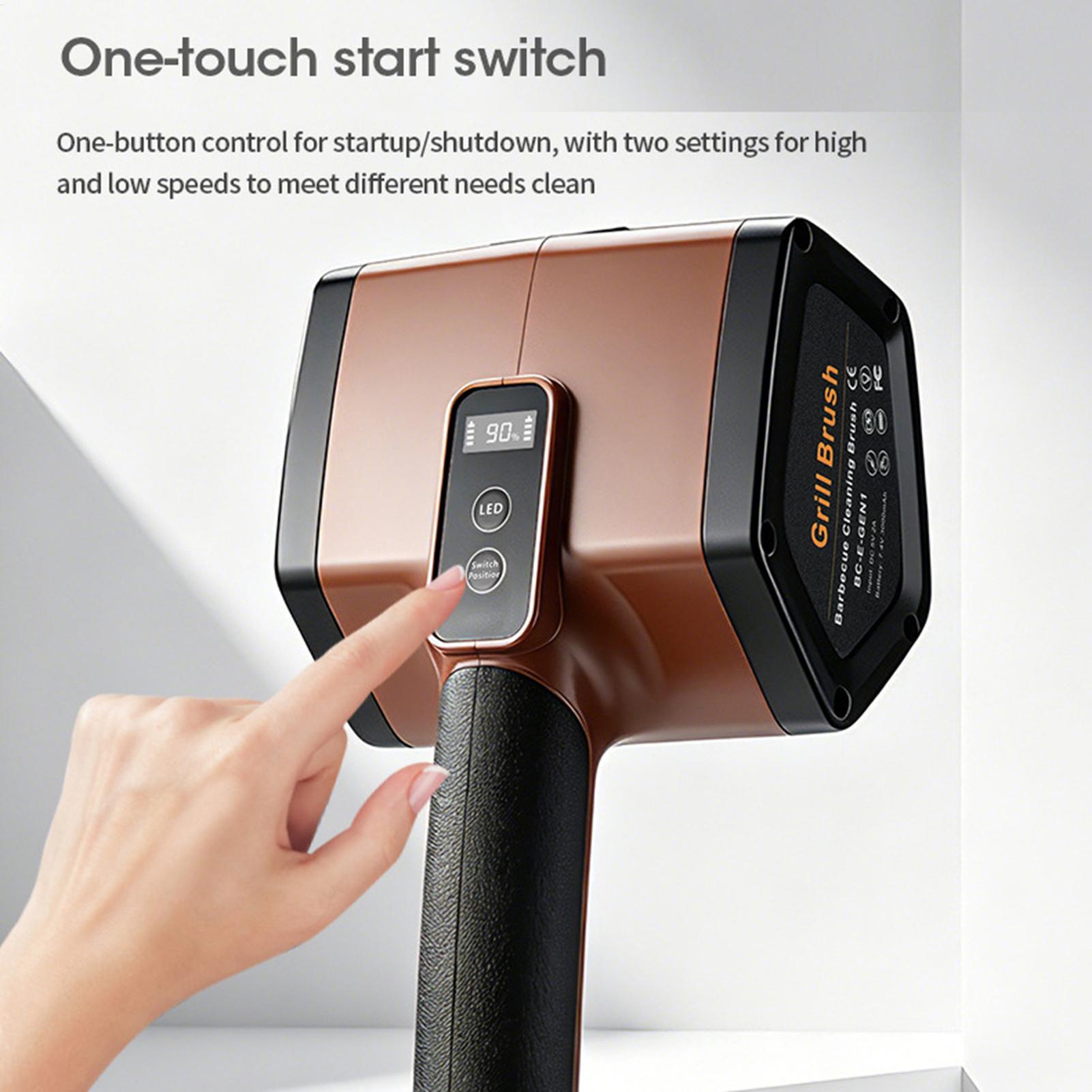 Electric Grill Brush 2 Powerfu - Camping Cooking Grate ulasan dan harga