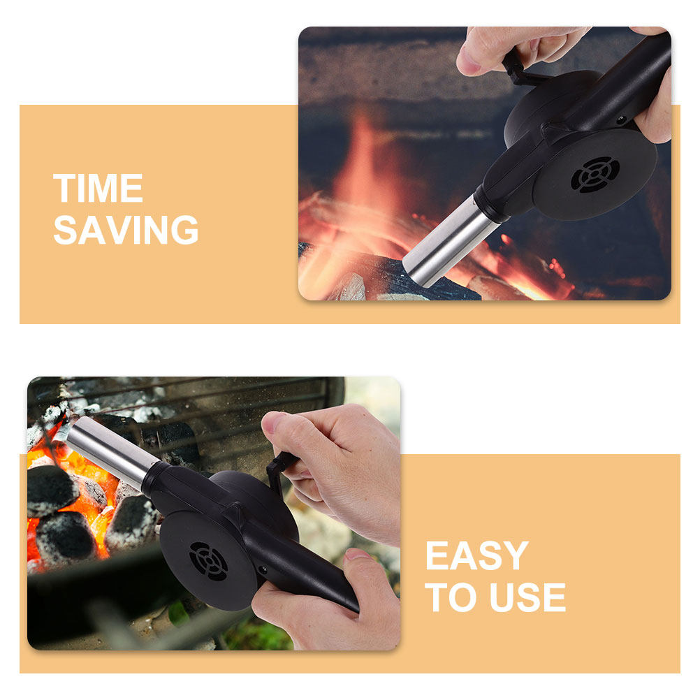 Manual Blower Black Hand Crank - Camping Cooking Fire ulasan dan harga